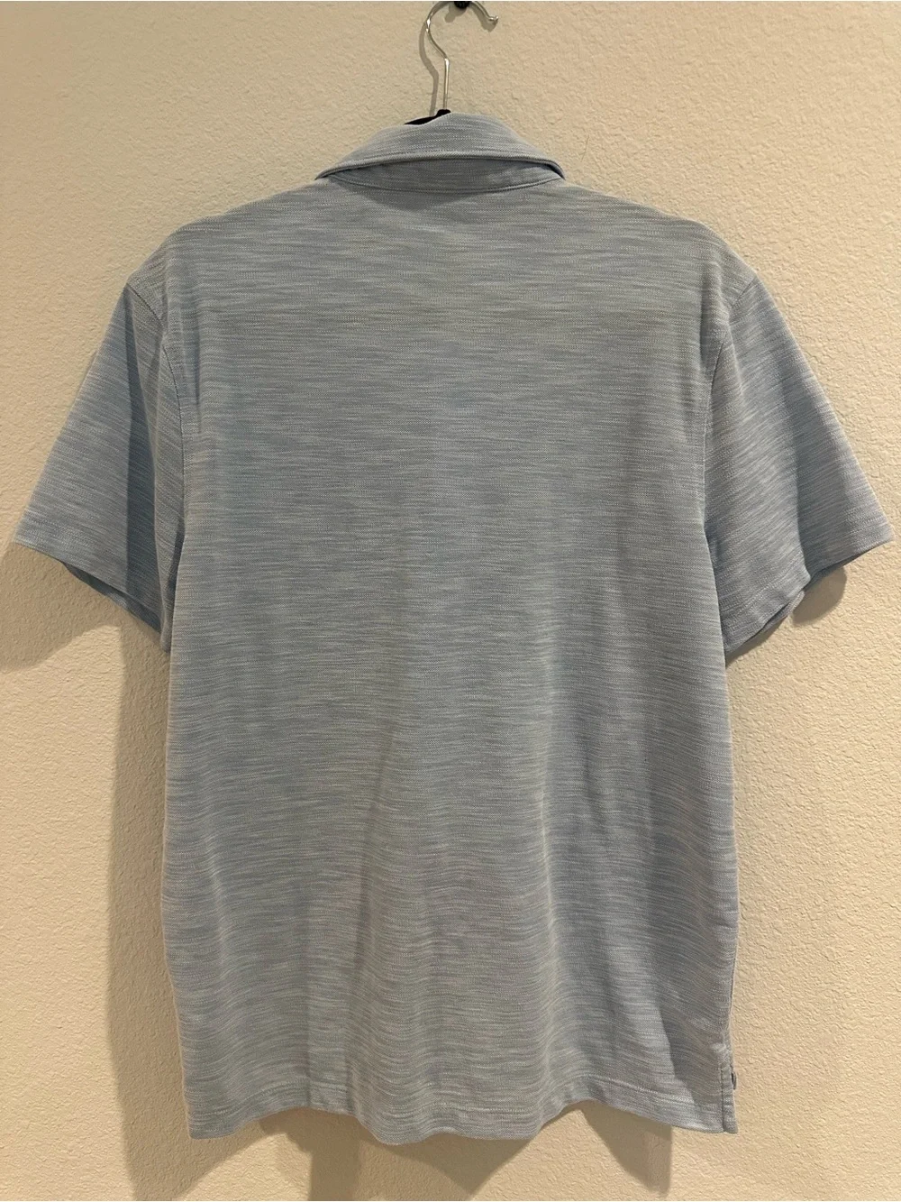J. Crew Performance Men's Pale Blue Heather Polo